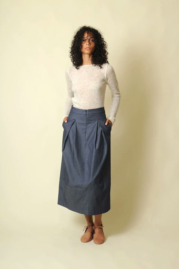 conifer Barrel Skirt - Denim