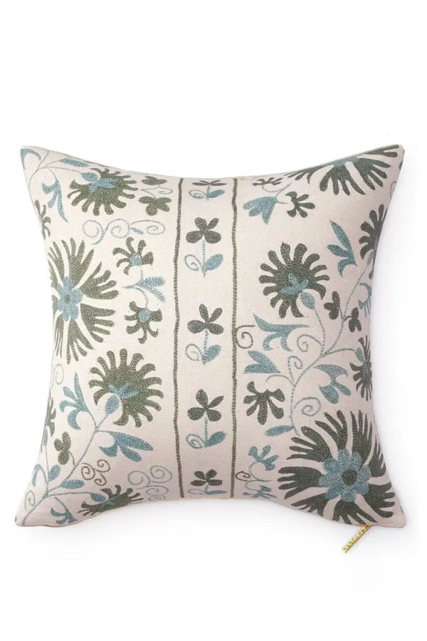 St. Frank Sage Ribbon Pillow