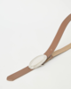 B-LOW THE BELT Adley Belt - Tobacco/Silver - Thumbnail 2