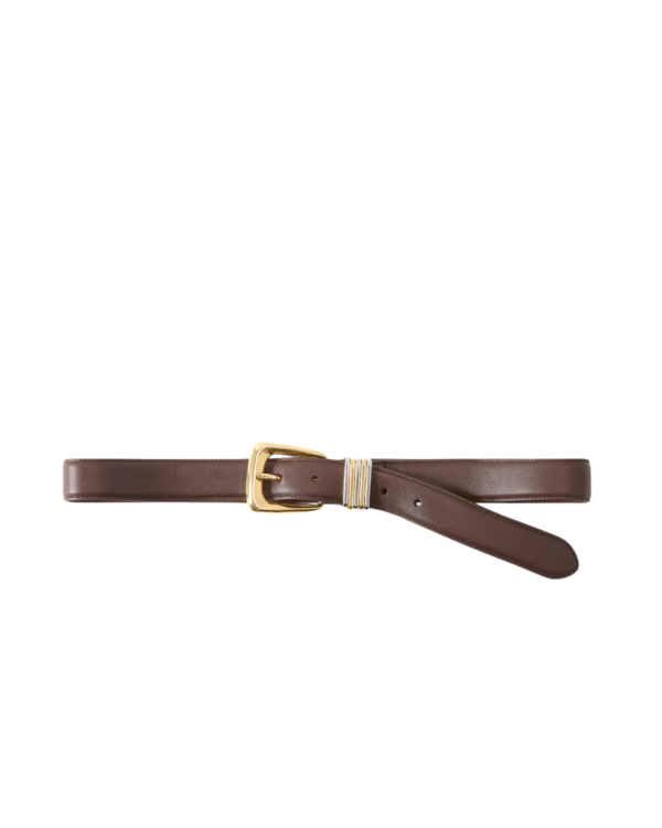 Veronica Beard Arch Belt - Espresso