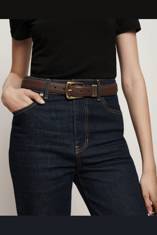 Veronica Beard Arch Belt - Espresso