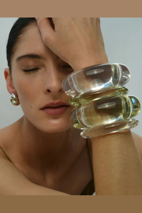 Lizzie Fortunato Ridge Cuff - Clear