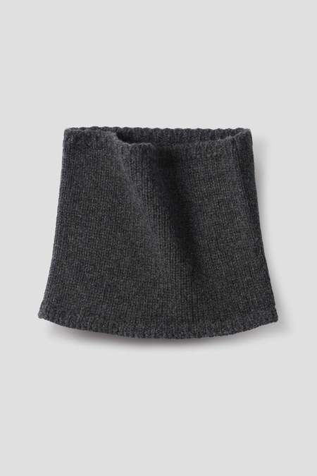 Margaret Howell Chunky Rib Scarf Merino Cashmere - Storm Grey