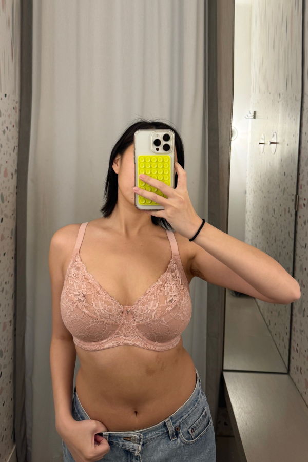 Montelle Muse Full Cup Lace Bra - Ballet Pink