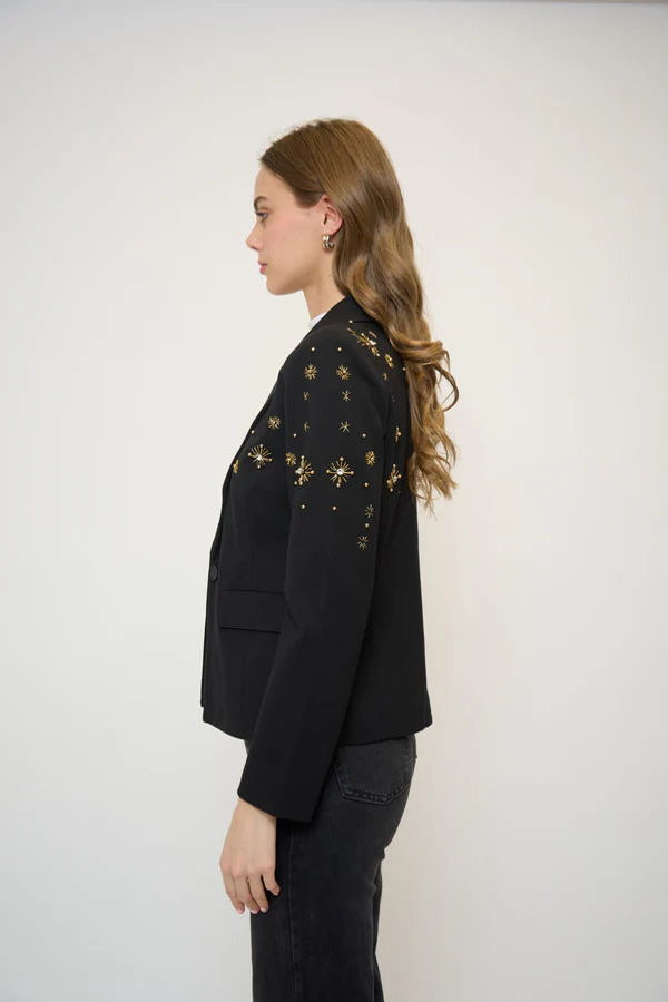 Central Park West Crystal Tuxedo Jacket