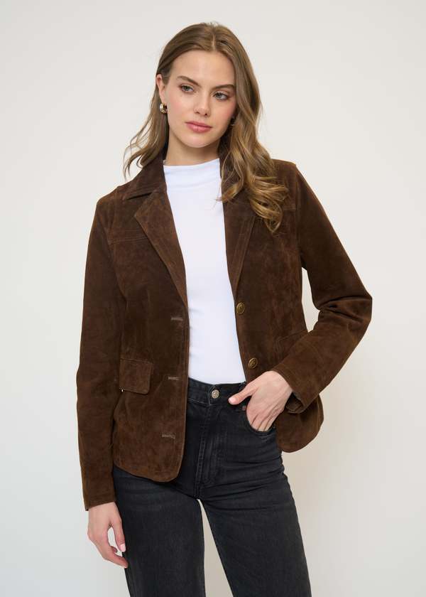 Central Park West Daphne Blazer - Chocolate