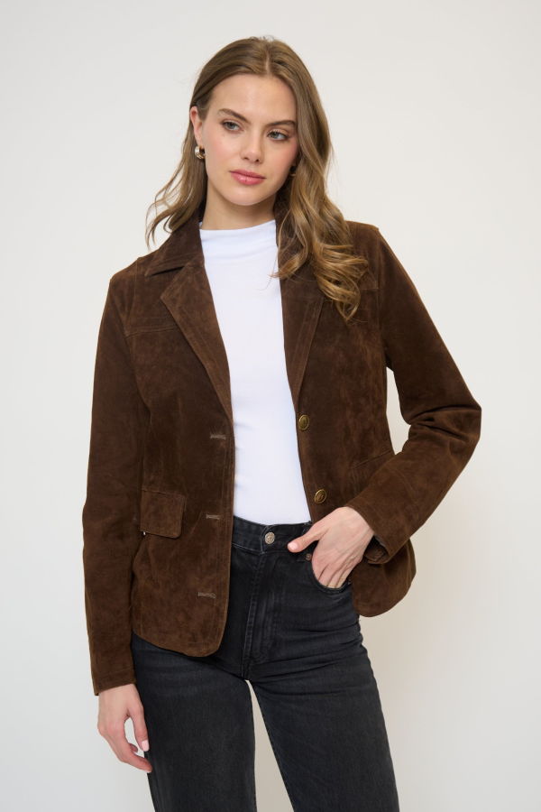 Central Park West Daphne Blazer - Chocolate