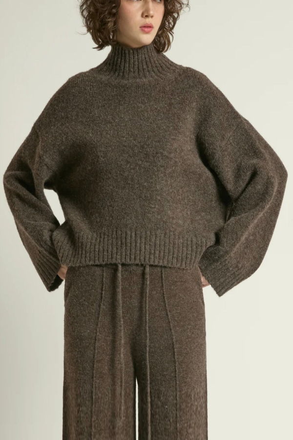 Meg Chunky Mockneck Sweater