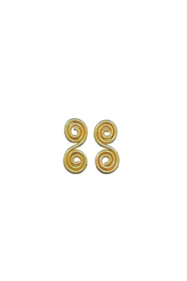 Meg Double Swirl Stud Earrings
