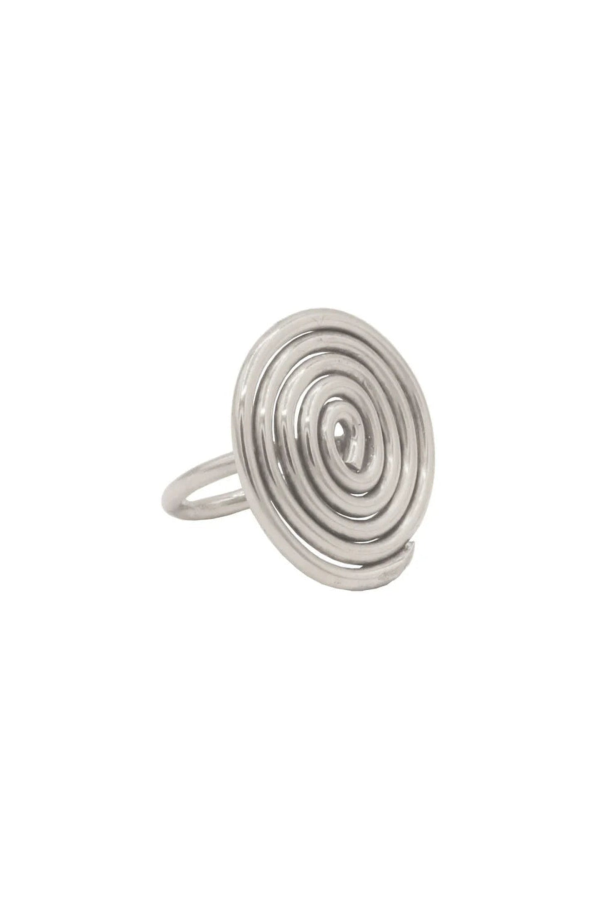 Meg Line & Label Spiral Ring
