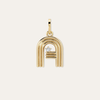 Adina Reyter Groovy Gold Diamond Initial Hinged Charm - Thumbnail 1