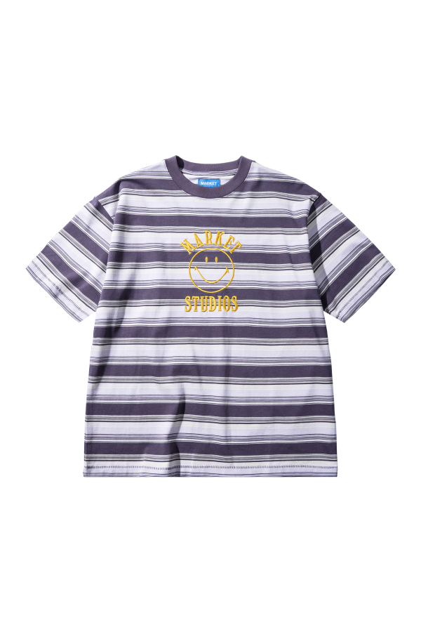 MARKET Smiley Lockup Striped T-Shirt
