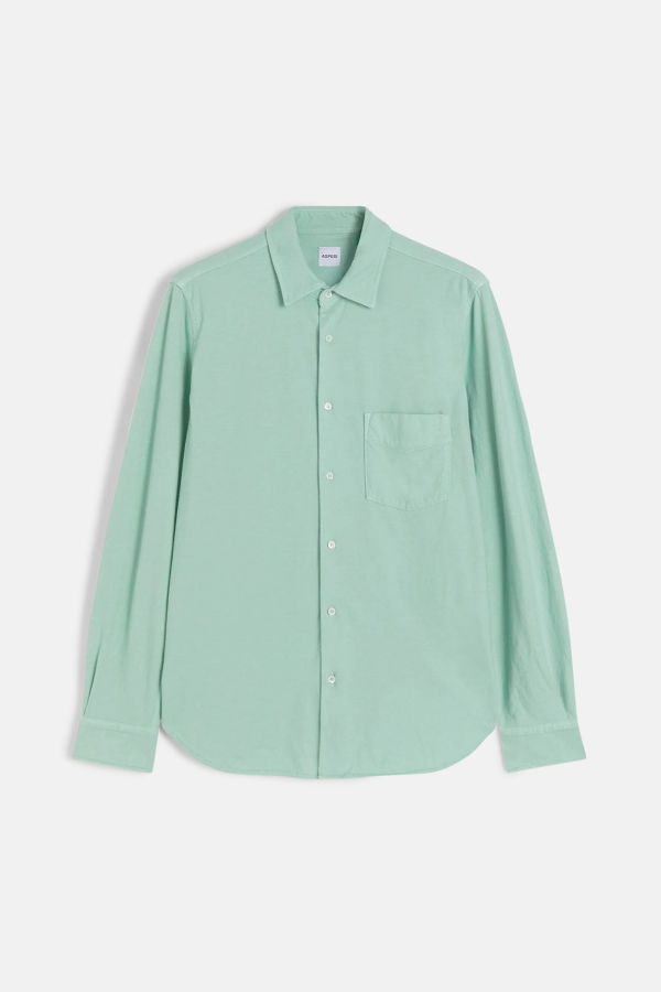 Aspesi Camicia Jersey Button Up Shirt