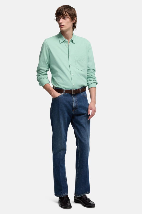 Aspesi Camicia Jersey Button Up Shirt