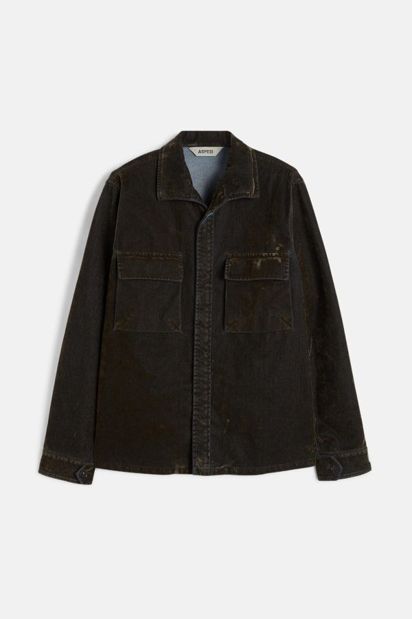 Aspesi Soft Velvet Overshirt - Military