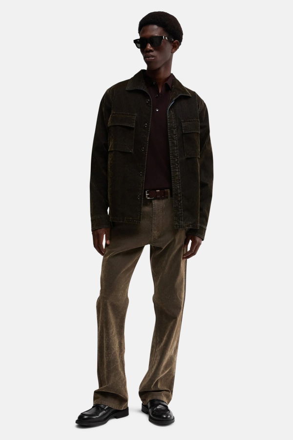 Aspesi Soft Velvet Overshirt - Military