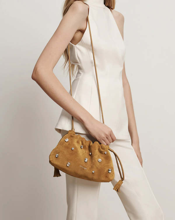 Veronica Beard Small Crystal Stash Bag - Acorn