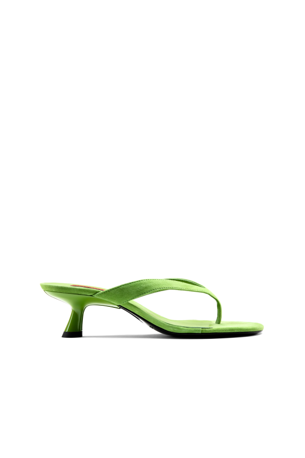 Simon Miller Suede Beep Thong Sandal - Matcha