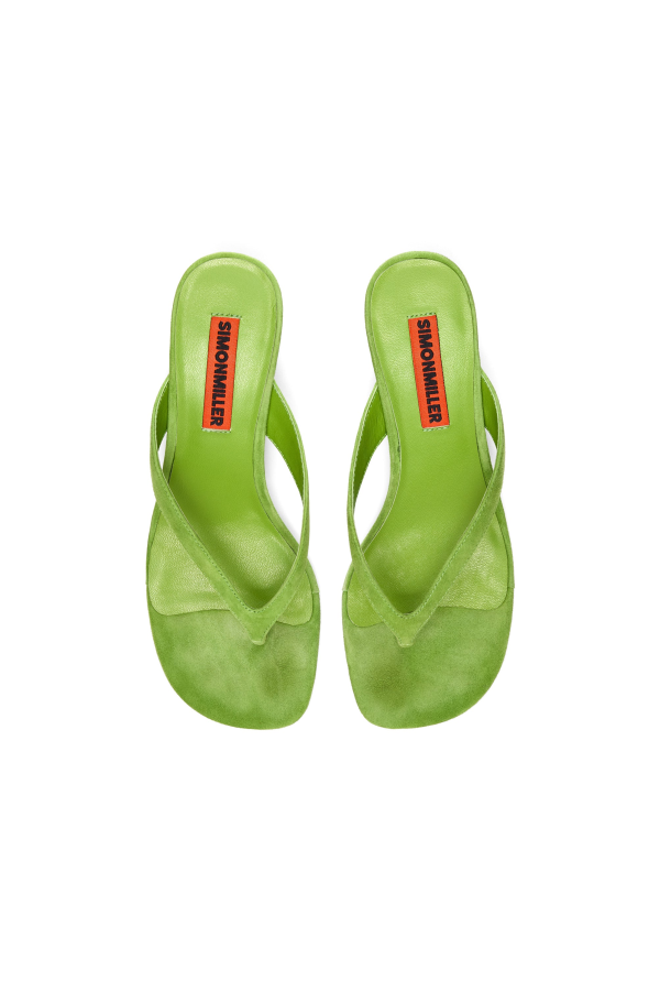 Simon Miller Suede Beep Thong Sandal - Matcha