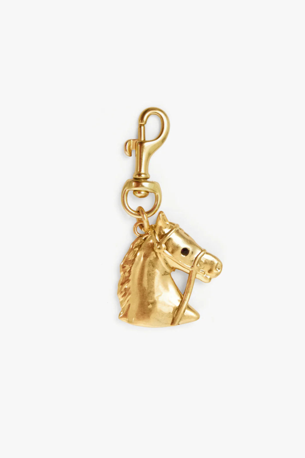 Clare V. Le Cheval Fob - Vintage Gold
