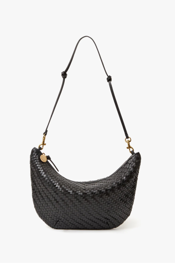 Clare V. Lune Woven Zig-Zag Shoulder Bag