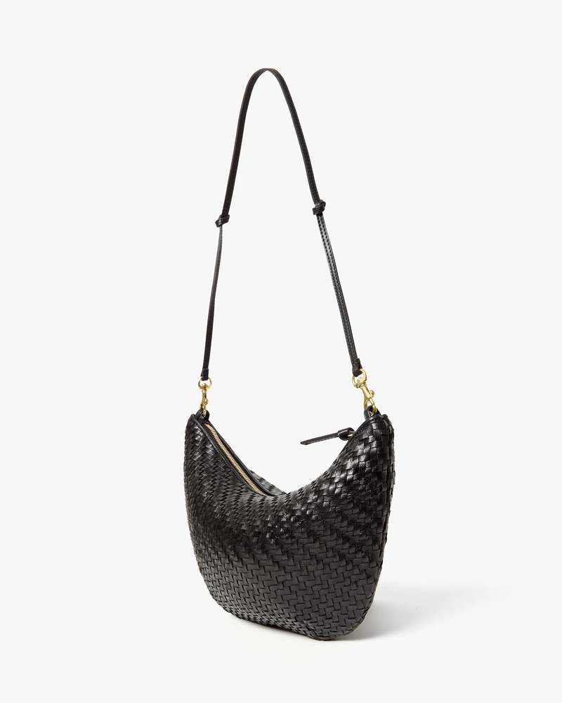 Clare V. Lune Woven Zig-Zag Shoulder Bag