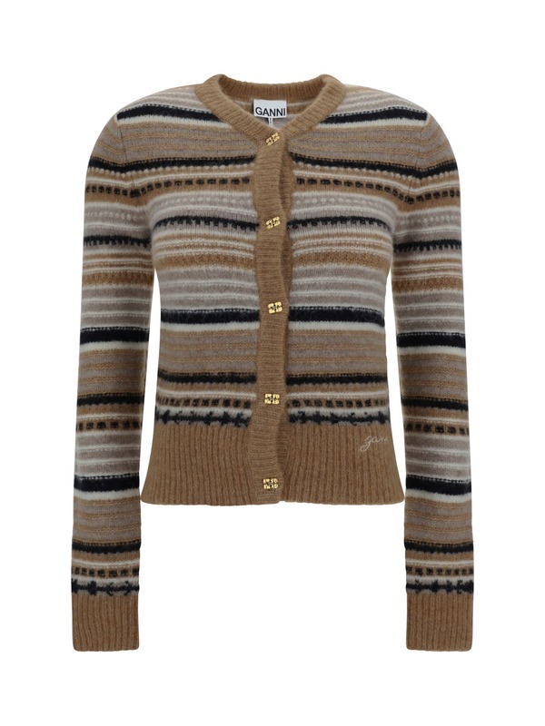 Ganni Cardigan - Tigers Eye
