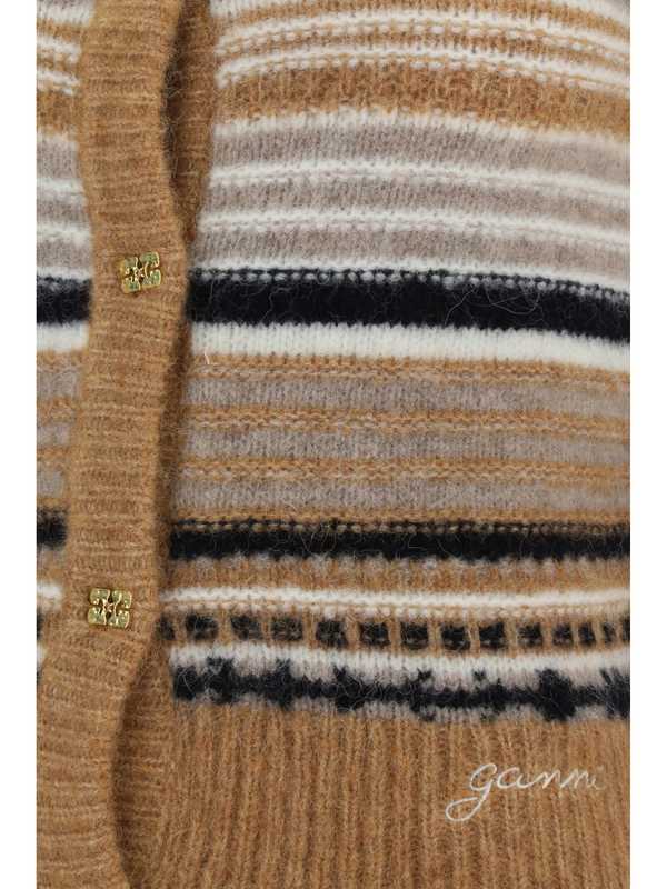 Ganni Cardigan - Tigers Eye