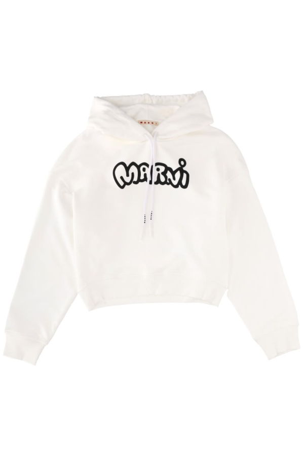 Marni Sweatshirt With Logo Sweatshirt - White