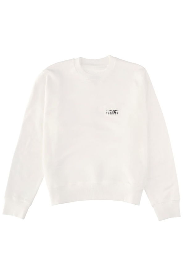 MM6 Maison Margiela Sweatshirt With Logo - Sweatshirt - White