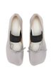 MM6 Maison Margiela Anatomic Numeric Dancer Flat Shoes - Gray - Thumbnail 5