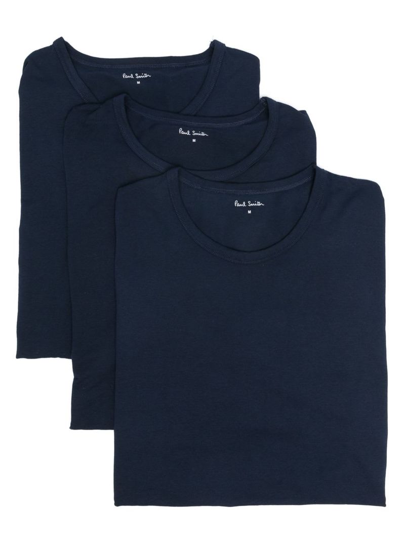 PAUL SMITH Basic T-Shirt 3 Pack - Blue