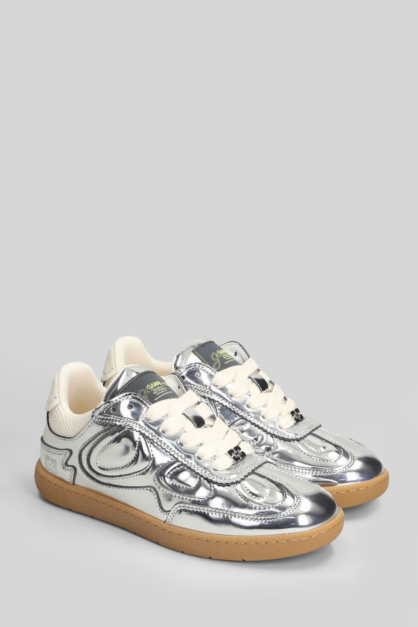 Ganni 08 Specchio Sneakers - Silver