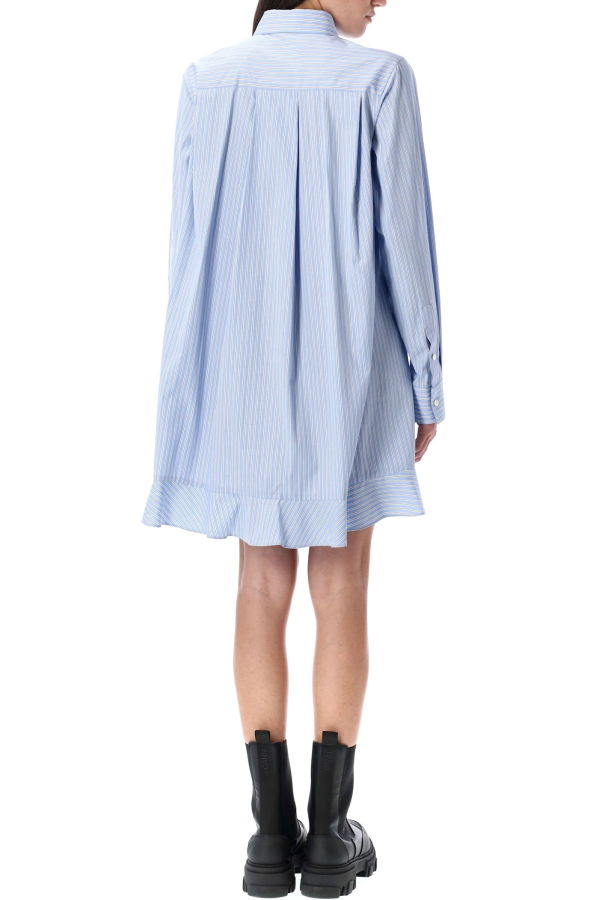 sacai Striped Shirt Dress - Lightblue Stripe