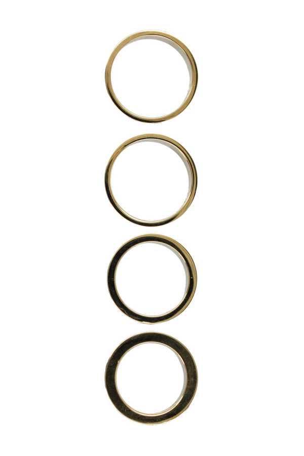 MM6 Maison Margiela Stacked Numeric Metal Ring - Gold