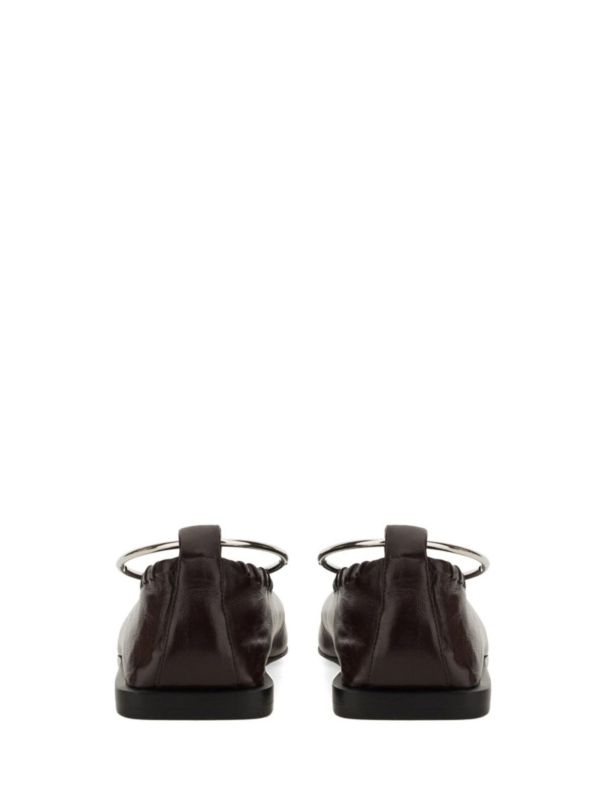Jil Sander Dancer Ring Flat Shoes - Bordeaux - Image 3 of 5