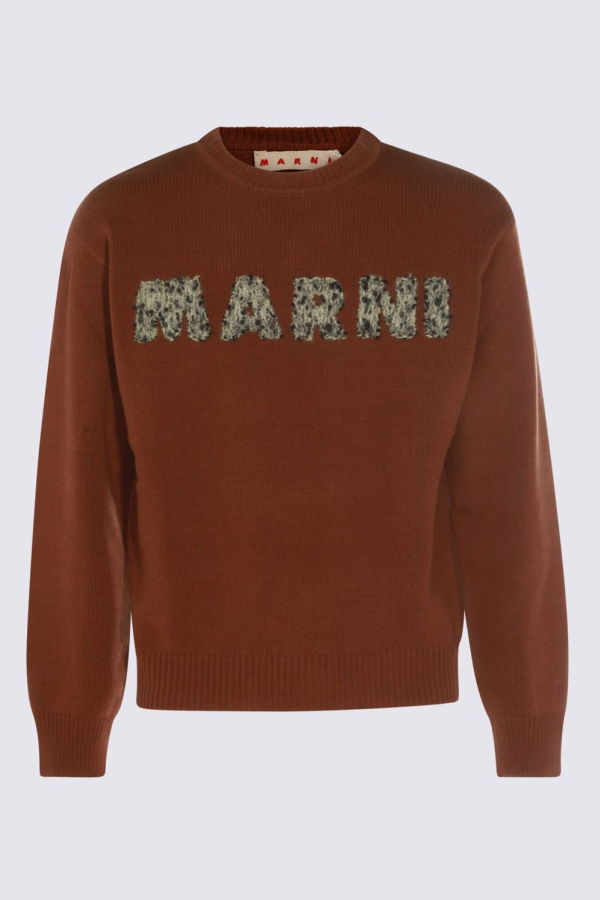 Marni Wool Knitwear Sweater - Maroon