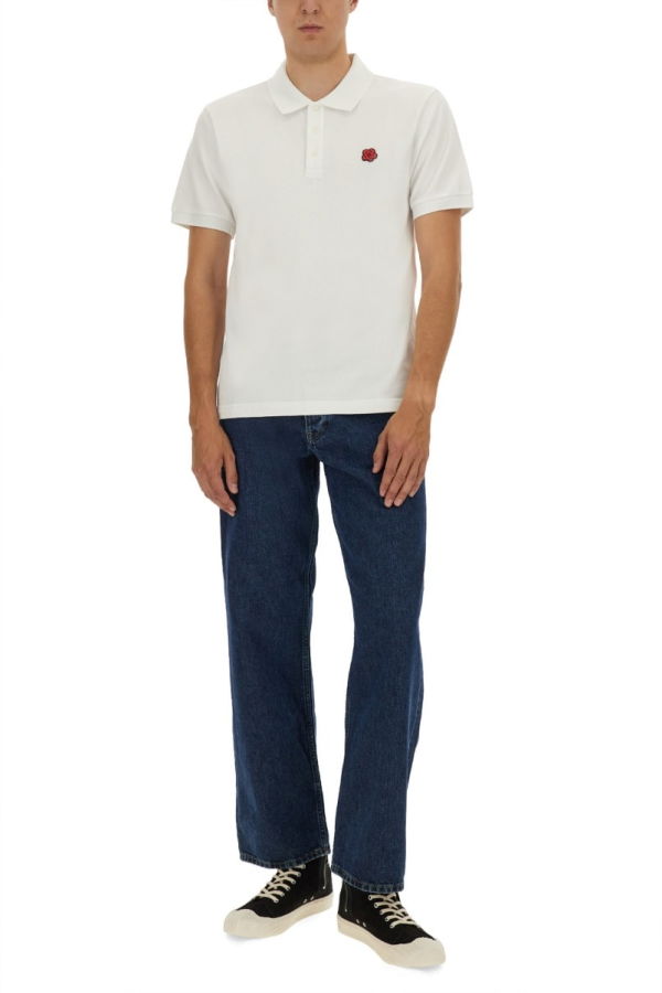 Kenzo Cotton Polo Polo - White