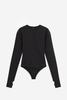 MM6 Maison Margiela Body Bodysuit - Black - Thumbnail 1