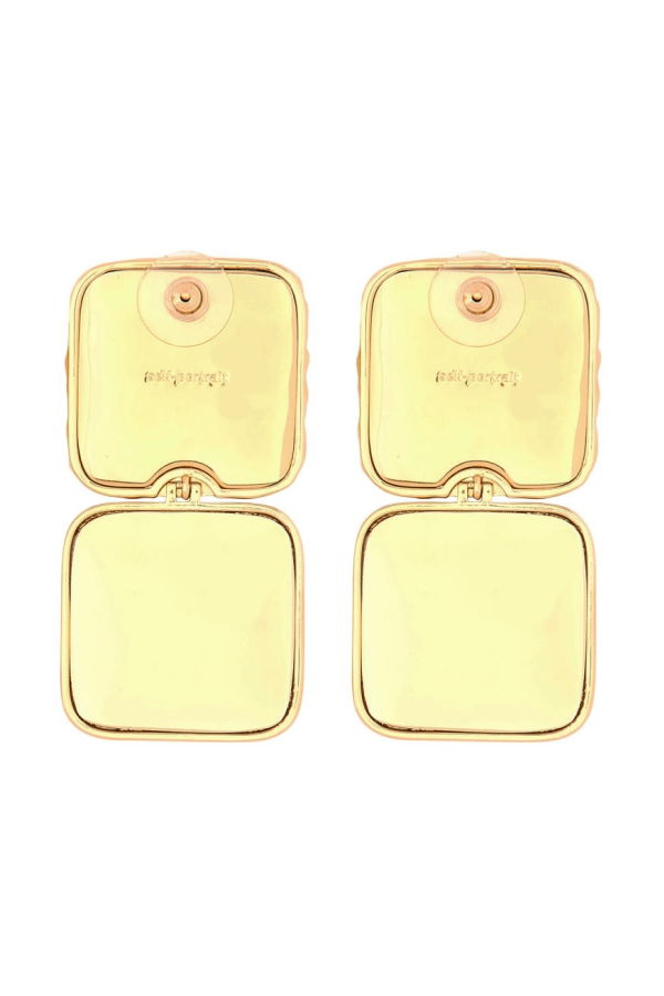 Self-Portrait Earrings With Pearls - Gold