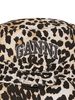 Ganni Canvas Bucket Hat - Brown - Thumbnail 2