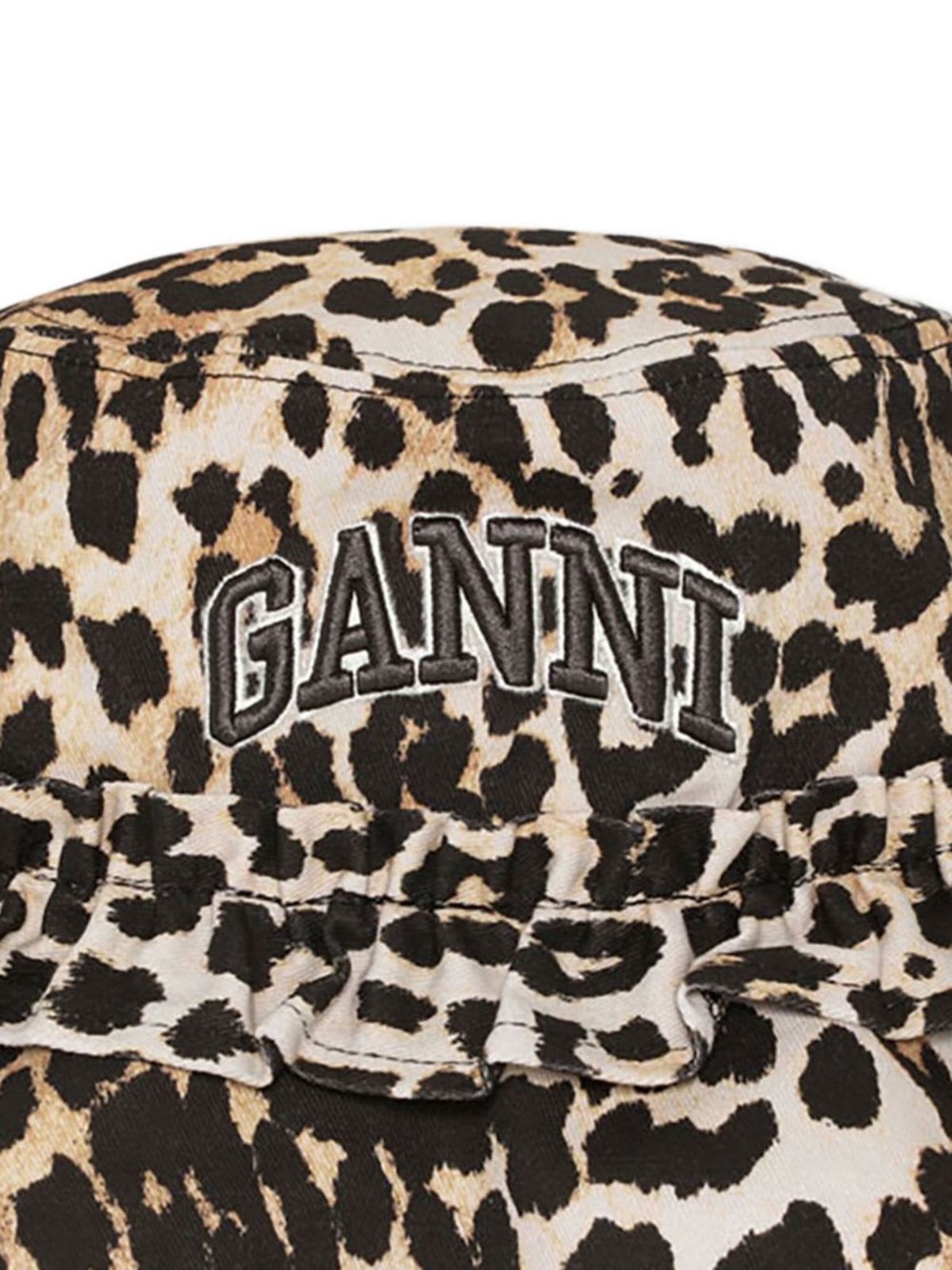Ganni Canvas Bucket Hat - Brown - Image 2 of 2