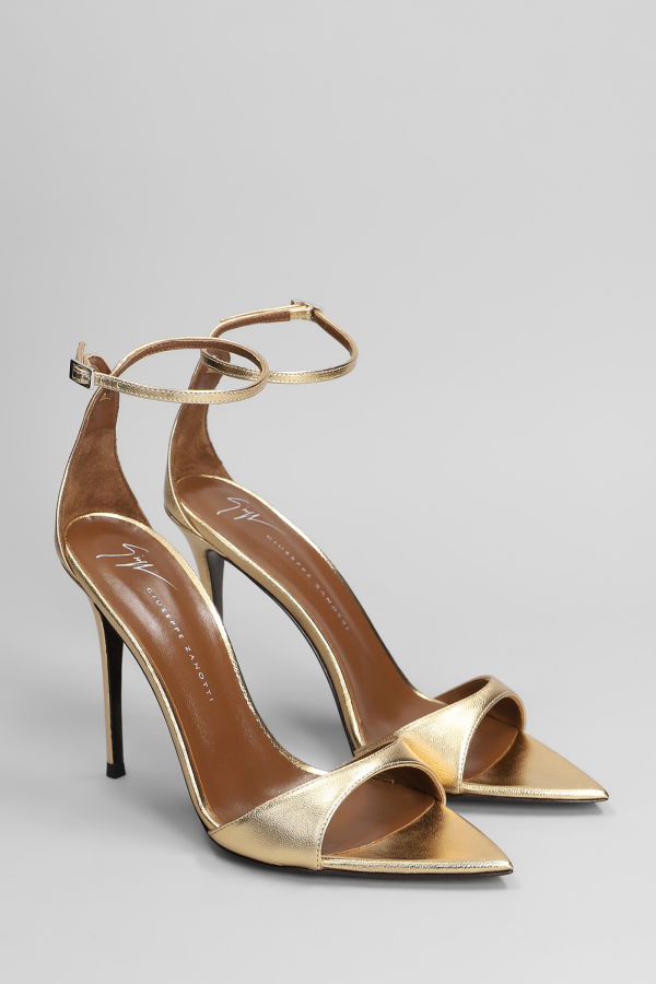 Giuseppe Zanotti Intriigo Strap 105 Sandals - Gold