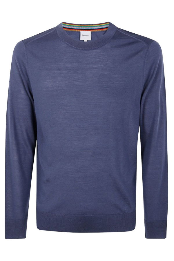 PAUL SMITH Wool Crewneck Sweater - Blue
