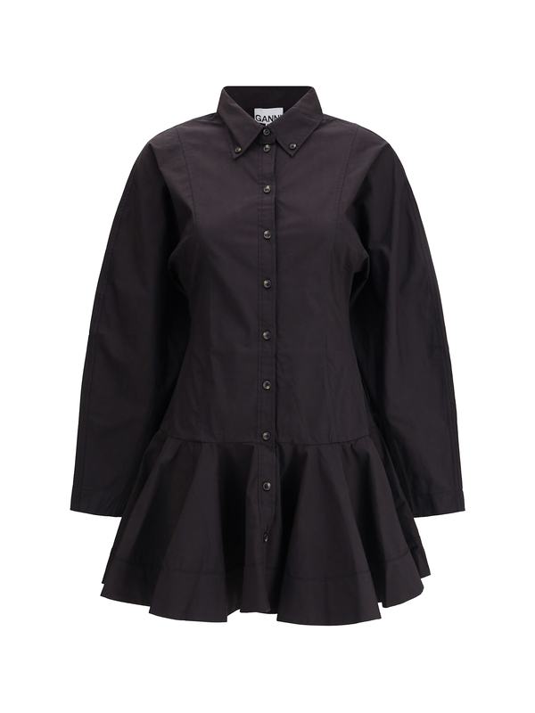 Ganni Short Chemisier Dress Ganni Short Chemisier Dress