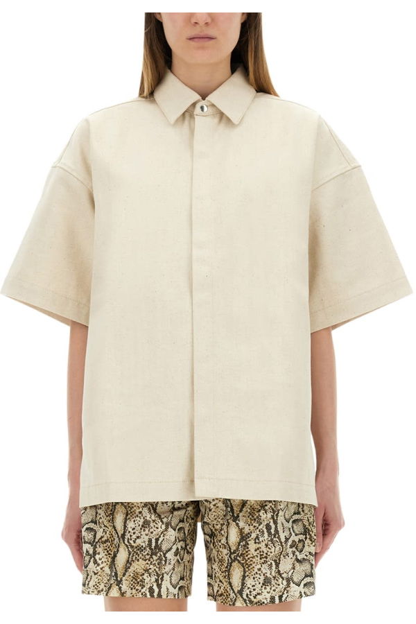 Jil Sander Heavy Cotton Shirt - Beige