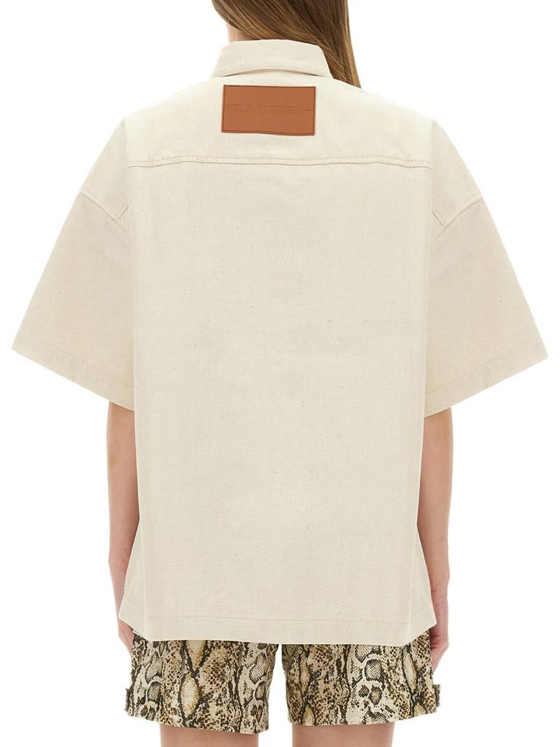 Jil Sander Heavy Cotton Shirt - Beige