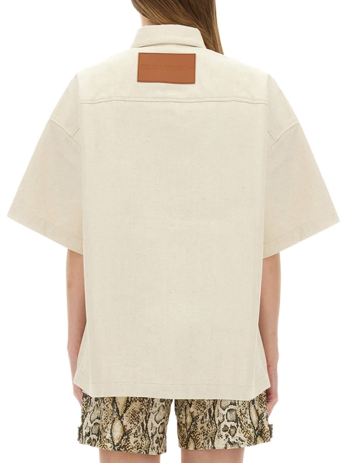 Jil Sander Heavy Cotton Shirt - Beige - Image 3 of 4