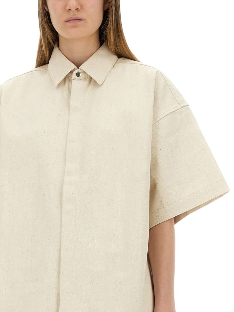 Jil Sander Heavy Cotton Shirt - Beige