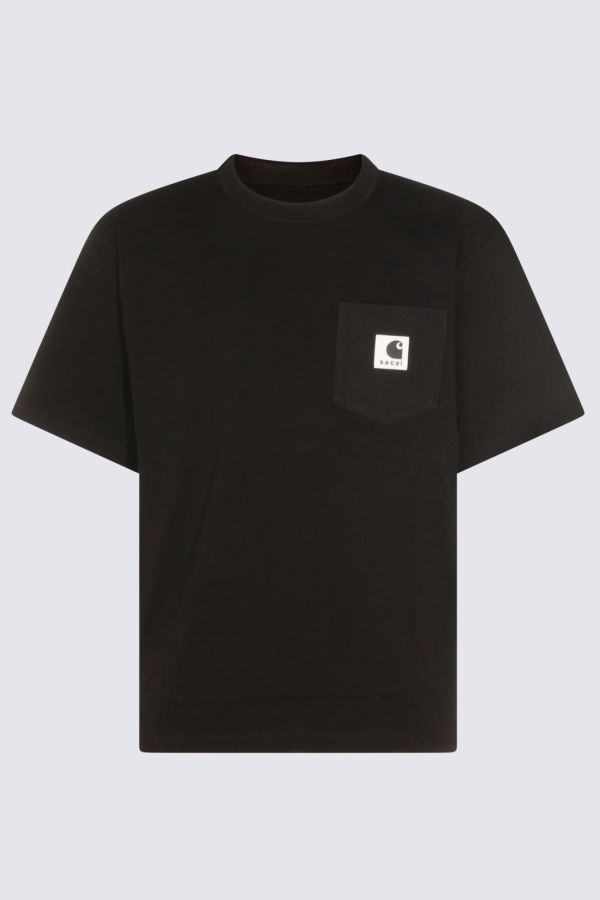 sacai Cotton T-Shirt - Black